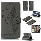 Feather Pattern Litchi Texture Horizontal Flip Leather Case with Wallet & Holder & Card Slots For Galaxy J4 (2018)(Gray) - 1