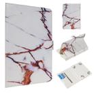 For 8 inch Universal Tablet PC Colored Drawing Pattern Horizontal Flip PU Leather Case with Holder & Card Slots(Platinum Marble) - 1