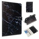 For Amazon Kindle Fire 7 2015 / 2017 Colored Drawing Pattern Horizontal Flip PU Leather Case with Holder & Card Slots(Black Marble) - 1