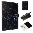For Amazon Kindle HD10 2017 Colored Drawing Pattern Horizontal Flip PU Leather Case with Holder & Card Slots(Black Marble) - 1