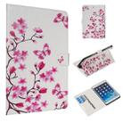 For iPad mini 5 / 4 / 3 / 2 / 1 Colored Drawing Pattern Horizontal Flip PU Leather Case with Holder & Card Slots(Butterfly Love Flower) - 1