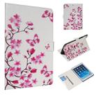 For iPad Air / Air 2 / iPad Pro 9.7 (2016) / iPad 9.7 (2017) / iPad 9.7 (2018) Colored Drawing Pattern Horizontal Flip PU Leather Case with Holder & Card Slots(Butterfly Love Flower) - 1