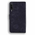 Calf Pattern Double Folding Design Embossed Leather Case with Wallet & Holder & Card Slots for Xiaomi Mi 9(Black) - 3