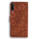 Calf Pattern Double Folding Design Embossed Leather Case with Wallet & Holder & Card Slots for Xiaomi Mi 9(Brown) - 3