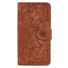 Calf Pattern Double Folding Design Embossed Leather Case with Wallet & Holder & Card Slots for Galaxy A6 (2018)(Brown) - 2