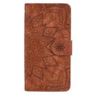 Calf Pattern Double Folding Design Embossed Leather Case with Wallet & Holder & Card Slots for Galaxy J5 (2016) / J510(Brown) - 2