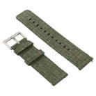 Simple Fashion Canvas Watch Band for Fitbit Versa / Versa 2(Army Green) - 1
