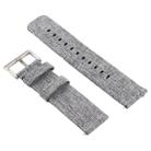 Simple Fashion Canvas Watch Band for Fitbit Versa / Versa 2(Grey) - 1