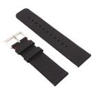 Simple Fashion Canvas Watch Band for Fitbit Versa / Versa 2(Black) - 1