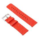 Simple Fashion Canvas Watch Band for Fitbit Versa / Versa 2(Orange) - 1