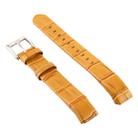 Smart Watch Shiny Leather Watch Band for Fitbit Alta(Lemon Yellow) - 1