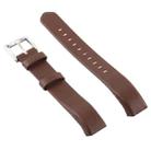 Smart Watch Shiny Leather Watch Band for Fitbit Alta(Coffee) - 1