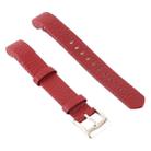 Smart Watch Shiny Leather Watch Band for Fitbit Alta(Red) - 2