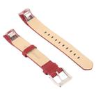 Smart Watch Shiny Leather Watch Band for Fitbit Alta(Red) - 4