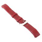 Smart Watch Shiny Leather Watch Band for Fitbit Alta(Red) - 5