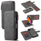 For iPhone 11 Pro Max CaseMe-007 Detachable Multifunctional Horizontal Flip Leather Case with Card Slot & Holder & Zipper Wallet & Photo Frame (Black) - 1