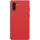 NILLKIN Flex Pure Series Solid Color Liquid Silicone Dropproof Protective Case for Galaxy Note 10 / Note 10 5G(Red) - 1