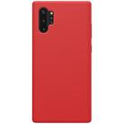 NILLKIN Flex Pure Series Solid Color Liquid Silicone Dropproof Protective Case for Galaxy Note 10+ / Note 10+ 5G(Red) - 1