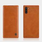 NILLKIN QIN Series Crazy Horse Texture Horizontal Flip Leather Case with Card Slot(Brown) - 1