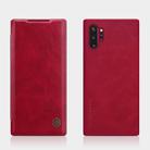 NILLKIN QIN Series Crazy Horse Texture Horizontal Flip Leather Case with Card Slot(Red) - 1