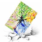 For iPad 2 / 3 / 4 Colored Drawing Stitching Horizontal Flip Leather Case, with Holder & Card Slots & Sleep / Wake-up function(Colorful Tree) - 3