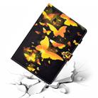 For iPad 2 / 3 / 4 Colored Drawing Stitching Horizontal Flip Leather Case, with Holder & Card Slots & Sleep / Wake-up function(Golden Butterfly) - 3