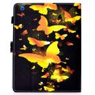 For iPad 2 / 3 / 4 Colored Drawing Stitching Horizontal Flip Leather Case, with Holder & Card Slots & Sleep / Wake-up function(Golden Butterfly) - 5