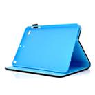 For iPad Mini 1 / 2 / 3 / 4 / 5 Colored Drawing Stitching Horizontal Flip Leather Case, with Holder & Card Slots & Sleep / Wake-up function(Super Cat) - 6