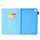 For iPad Mini 1 / 2 / 3 / 4 / 5 Colored Drawing Stitching Horizontal Flip Leather Case, with Holder & Card Slots & Sleep / Wake-up function(Super Cat) - 8