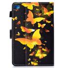 For iPad Mini 1 / 2 / 3 / 4 / 5 Colored Drawing Stitching Horizontal Flip Leather Case, with Holder & Card Slots & Sleep / Wake-up function(Golden Butterfly) - 5