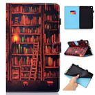 For Amazon Kindle Fire HD 8 Colored Drawing Stitching Horizontal Flip Leather Case, with Holder & Card Slots(Bookshelf) - 1