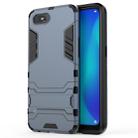 For OPPO A1k / Realme C2 Shockproof PC + TPU Protective Case with Invisible Holder(Navy Blue) - 1