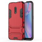 For OPPO K3 Shockproof PC + TPU Protective Case with Invisible Holder(Red) - 1