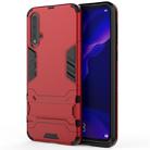 For Huawei Nova 5 / Nova 5 Pro Shockproof PC + TPU Protective Case with Invisible Holder(Red) - 1