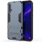 For Huawei Nova 5 / Nova 5 Pro Shockproof PC + TPU Protective Case with Invisible Holder(Navy Blue) - 1