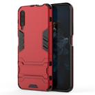 For Huawei Honor 9X / Honor 9X Pro (Without Fingerprint Hole) Shockproof PC + TPU Protective Case with Invisible Holder(Red) - 1