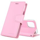 For iPhone 11 Pro MERCURY GOOSPERY SONATA DIARY Horizontal Flip Leather Case with Holder & Card Slots & Wallet(Pink) - 1