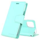 For iPhone 11 Pro MERCURY GOOSPERY SONATA DIARY Horizontal Flip Leather Case with Holder & Card Slots & Wallet(Mint Green) - 1