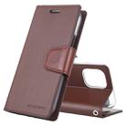 For iPhone 11 Pro Max 2019 MERCURY GOOSPERY SONATA DIARY Horizontal Flip Leather Case with Holder & Card Slots & Wallet(Brown) - 1