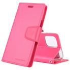 For iPhone 11 Pro Max 2019 MERCURY GOOSPERY SONATA DIARY Horizontal Flip Leather Case with Holder & Card Slots & Wallet(Rose Red) - 1