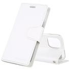 For iPhone 11 Pro Max 2019 MERCURY GOOSPERY SONATA DIARY Horizontal Flip Leather Case with Holder & Card Slots & Wallet(White) - 1