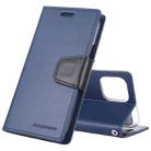 For iPhone 11 MERCURY GOOSPERY SONATA DIARY Horizontal Flip Leather Case with Holder & Card Slots & Wallet(Navy) - 1
