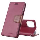 For iPhone 11 MERCURY GOOSPERY SONATA DIARY Horizontal Flip Leather Case with Holder & Card Slots & Wallet(Wine) - 1