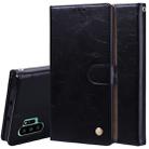 For Galaxy Note 10 Pro / Note 10+ Business Style Oil Wax Texture Horizontal Flip Leather Case with Holder & Card Slots & Wallet(Black) - 1