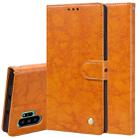 For Galaxy Note 10 Pro / Note 10+ Business Style Oil Wax Texture Horizontal Flip Leather Case with Holder & Card Slots & Wallet(Orange-Yellow) - 1