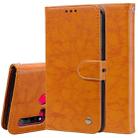 For Huawei P20 Lite (2019) / Nova 5i Business Style Oil Wax Texture Horizontal Flip Leather Case with Holder & Card Slots & Wallet(Orange-Yellow) - 1