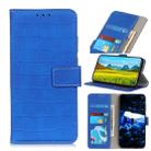 For Wiko Y80 Crocodile Texture Horizontal Flip Leather Case with Holder & Wallet & Card Slots & Photo Frame(Blue) - 1