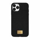 For iPhone 11 Pro (5.8 inch) RAIGOR INVERSE PARKER Geometric Texture Pattern Protective Case(Black) - 1