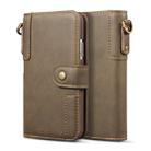 For iPhone 11 Pro Max Cowhide Texture Horizontal Flip Leather Case, with Holder & Card Slots & Wallet & Lanyard(Coffee) - 1