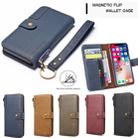 For iPhone 11 Pro Max Cowhide Texture Horizontal Flip Leather Case, with Holder & Card Slots & Wallet & Lanyard(Blue) - 7